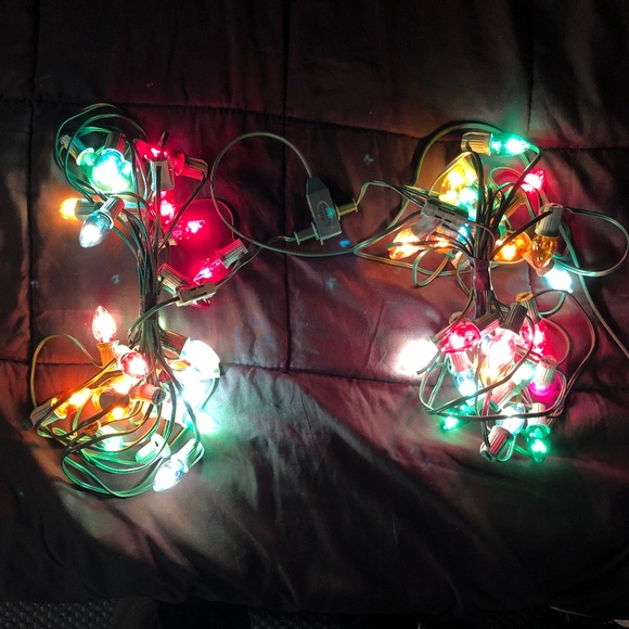 2 sets of 20 Vintage incandescent Christmas lights - Picture 1 of 9